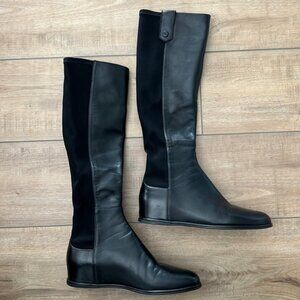 Stuart Weitzman - 8.5, 5050, wedge leather boots